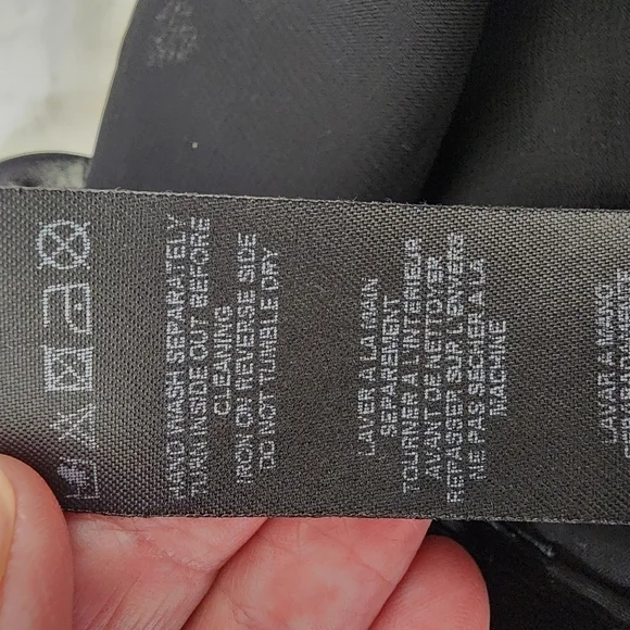 Asos Petite Swing Dress In Velvet Check With Leather Look Collar‎ Black Size 2 - Picture 11 of 12